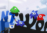 juego bolas de pintura